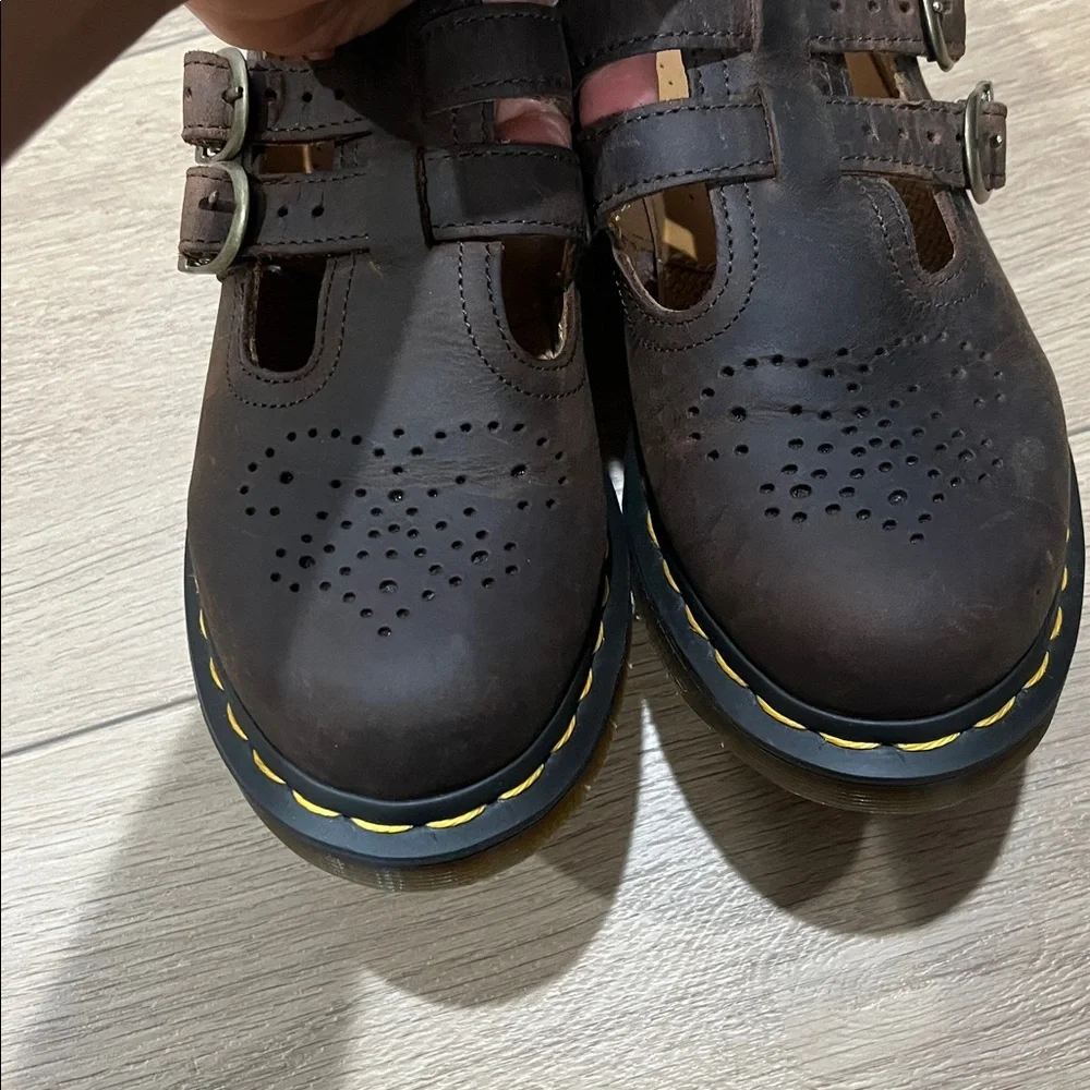 Dr. Martens Dark Brown Mary Jane Shoes Size 7 - Picture 3 of 7